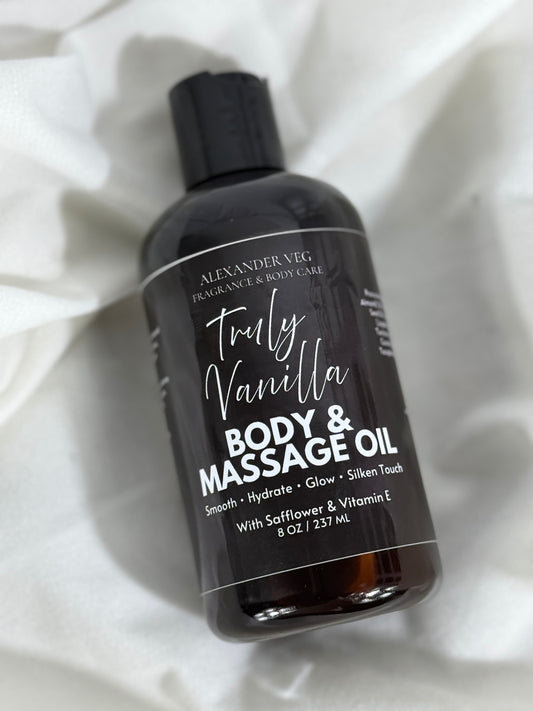 Truly Vanilla Massage & Body Oil 8oz