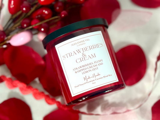 Strawberries & Cream Luxury Candle